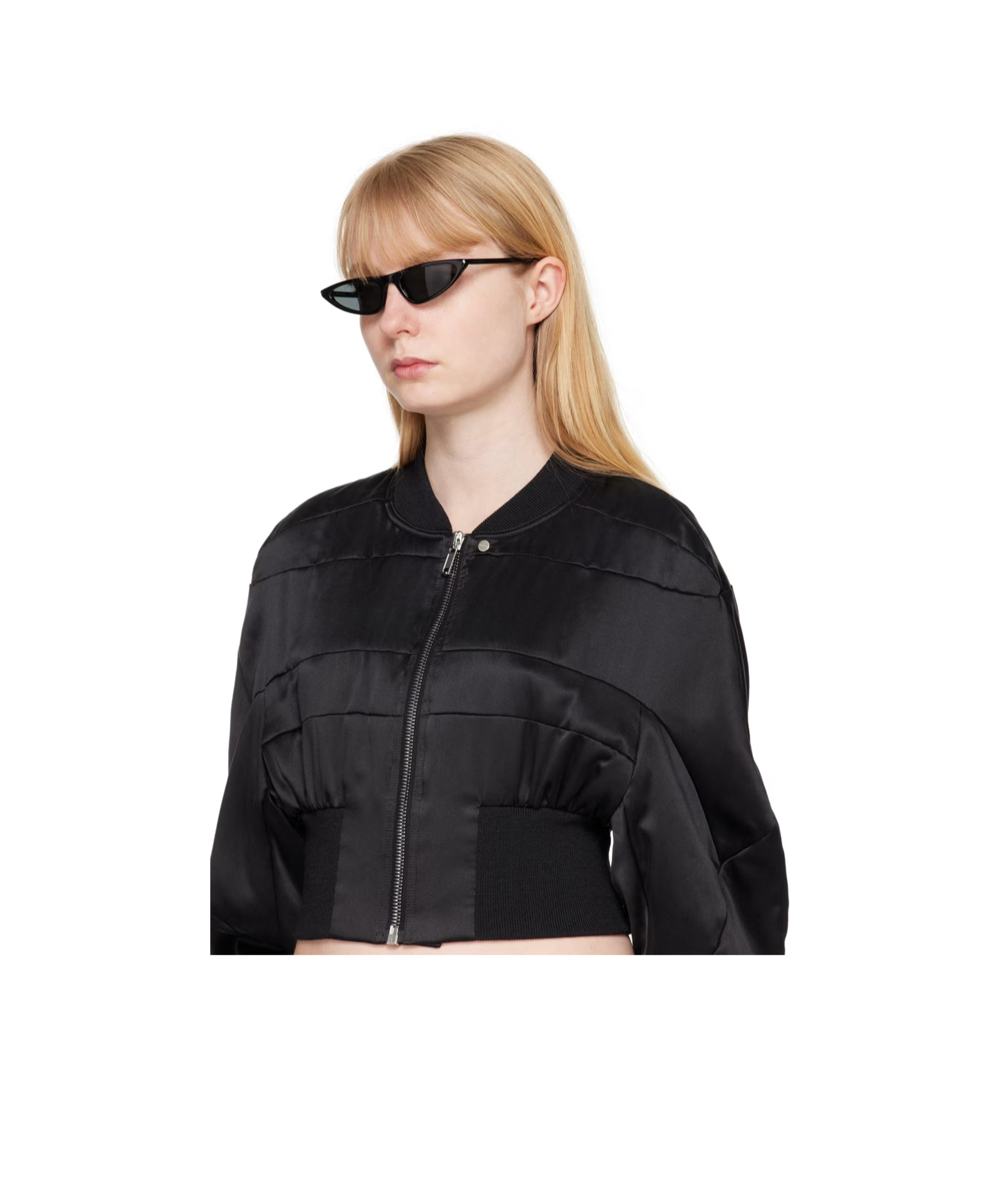 Saint Laurent Cat-eye Frame Sunglasses In Gray