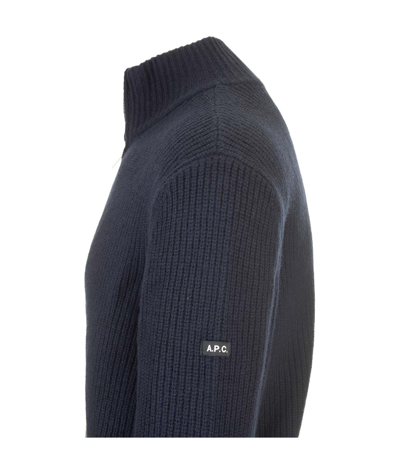 APC RIBBED ZIP-UP CARDIGAN 