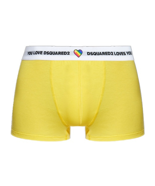 Dsquared2 Logo Underwear In Yellow