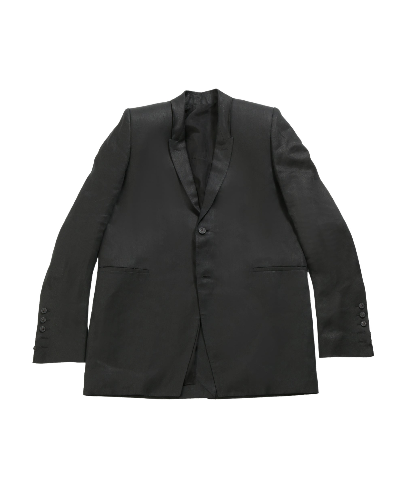 Rick Owens Satin-finish Blazer In Black