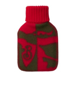 Burberry Ekd Wool Hot Water Bottle In Red