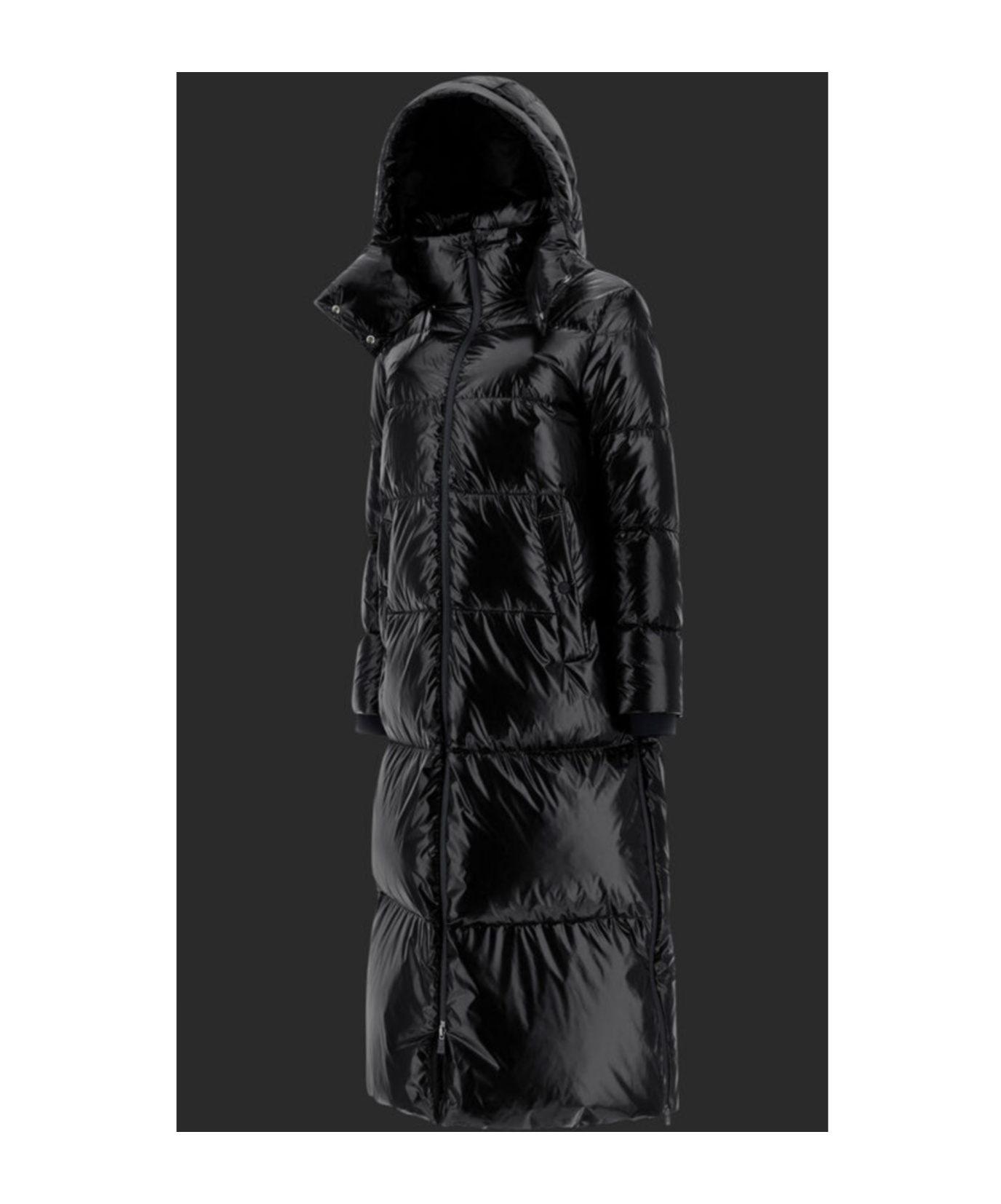 Herno Long-sleeved Down Jacket In Black