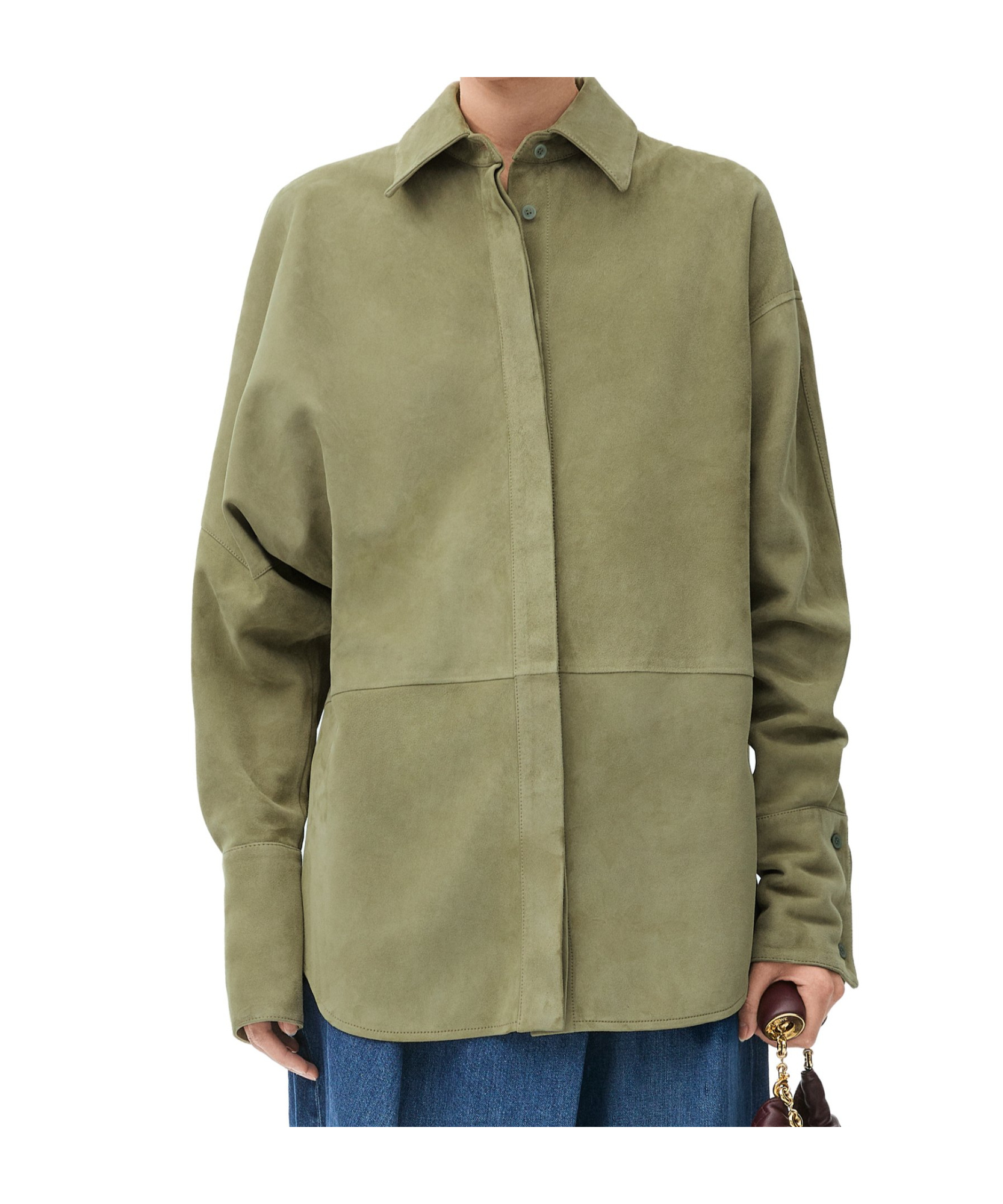 Loewe Draped Shirt In Gray