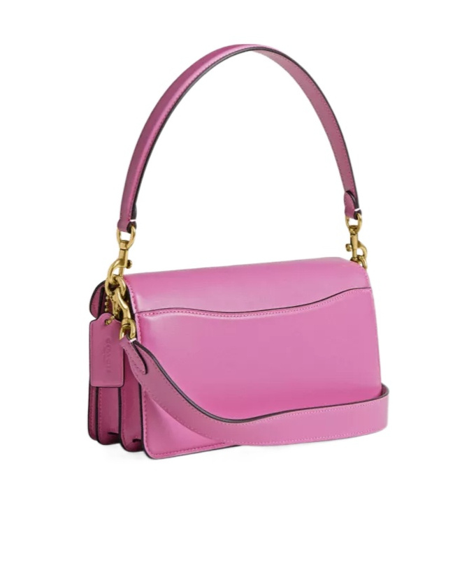 Coach Womens Fuschia Tabby 20 Leather Shoulder Bag In Pink