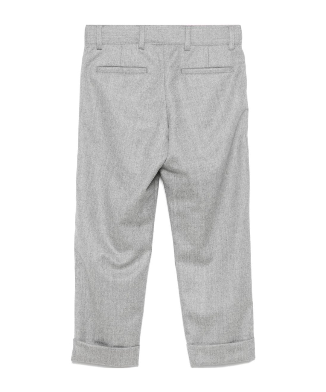 Brunello Cucinelli Belt-loop Casual Pants In Gray