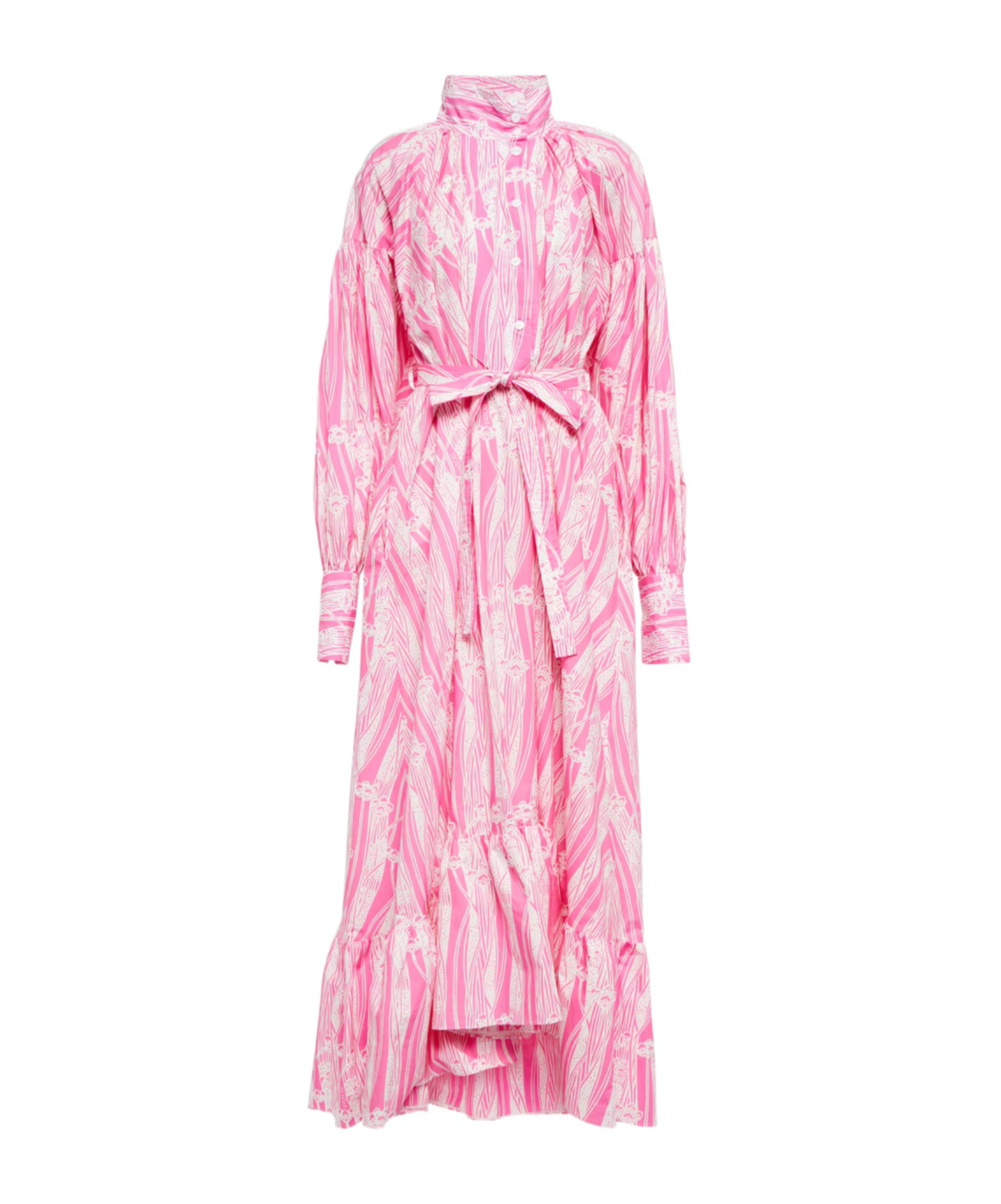 Patou Printed Maxi Dress In Pink