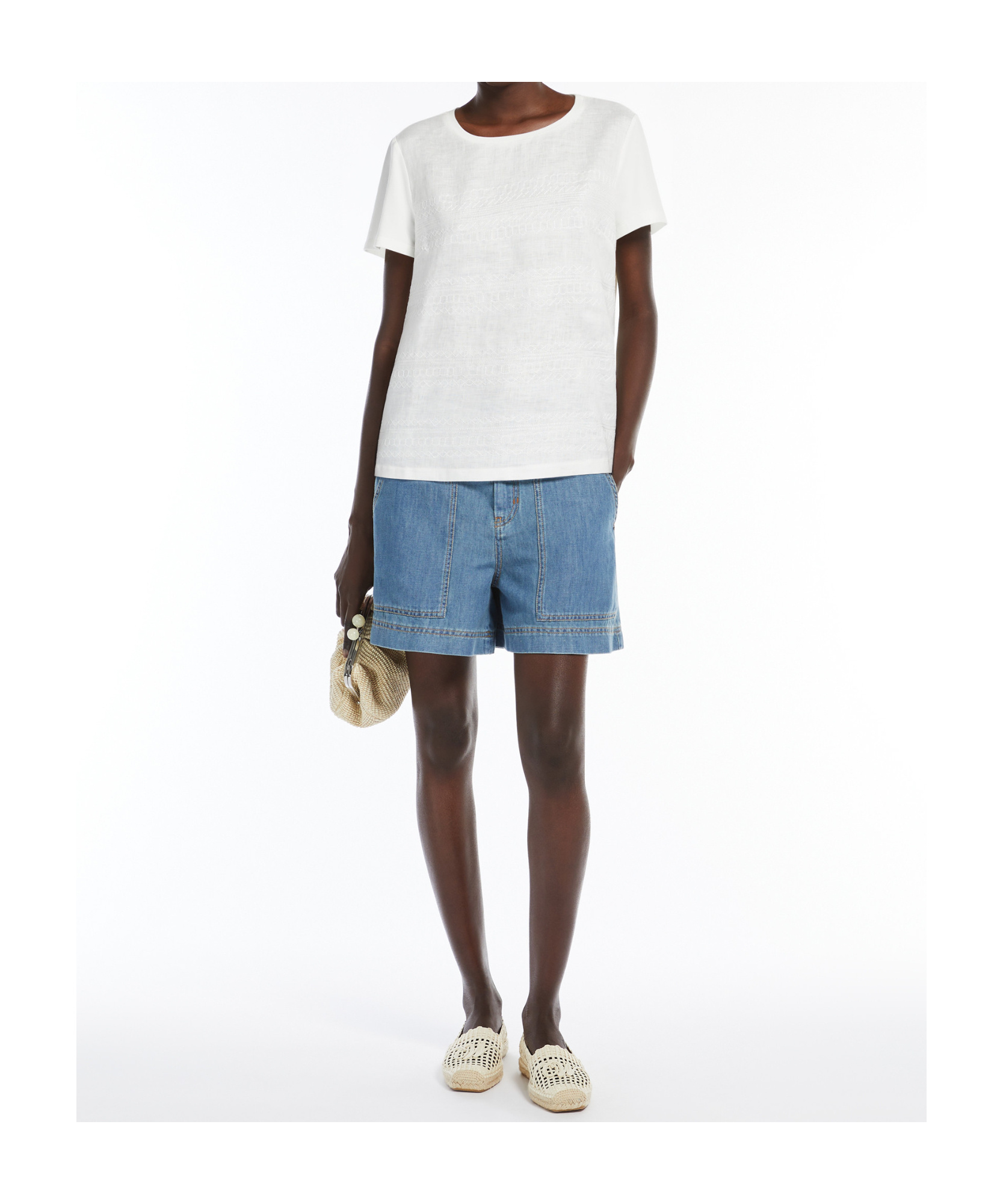 Weekend Max Mara Short-sleeved T-shirt In White