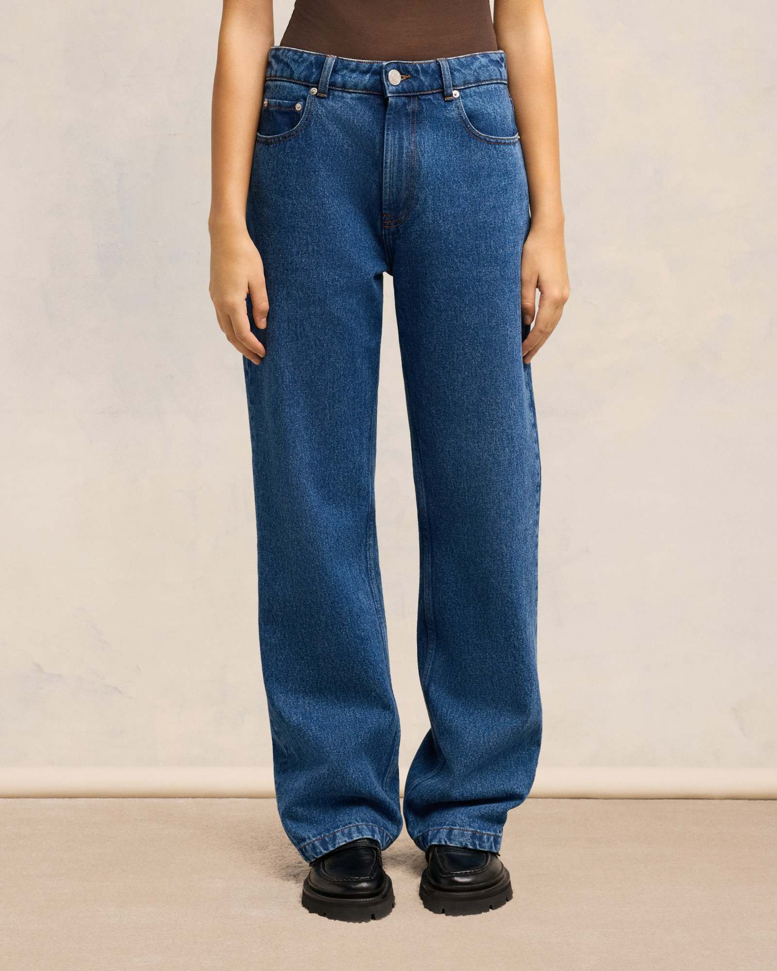Ami Alexandre Mattiussi Ami Paris Straight-leg Slim Fit Jeans In Blue