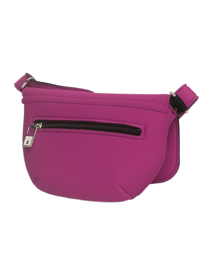 Save My Bag Nina Zipper Shoulder Bag In Pink