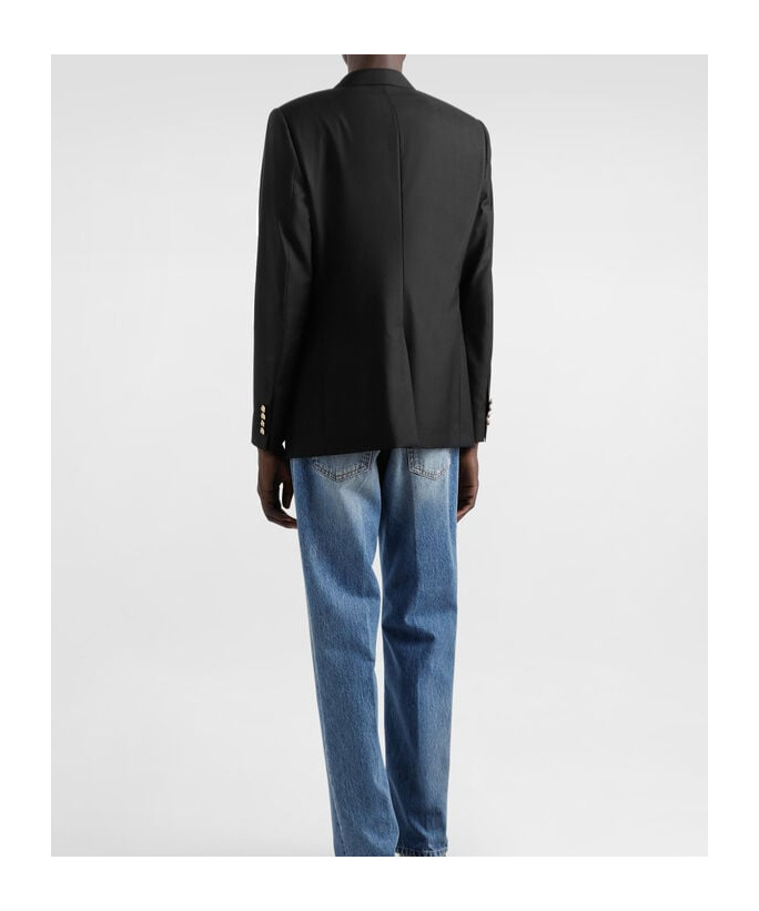 Dolce & Gabbana Appliqué Blazer - Men's - Eco Virgin Wool/silk/viscose In Black