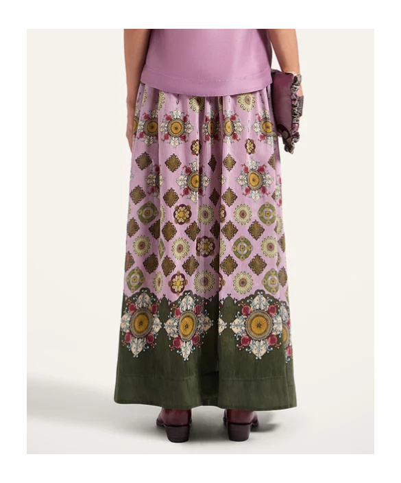 La Doublej Floral-print Maxi Skirt In Multi