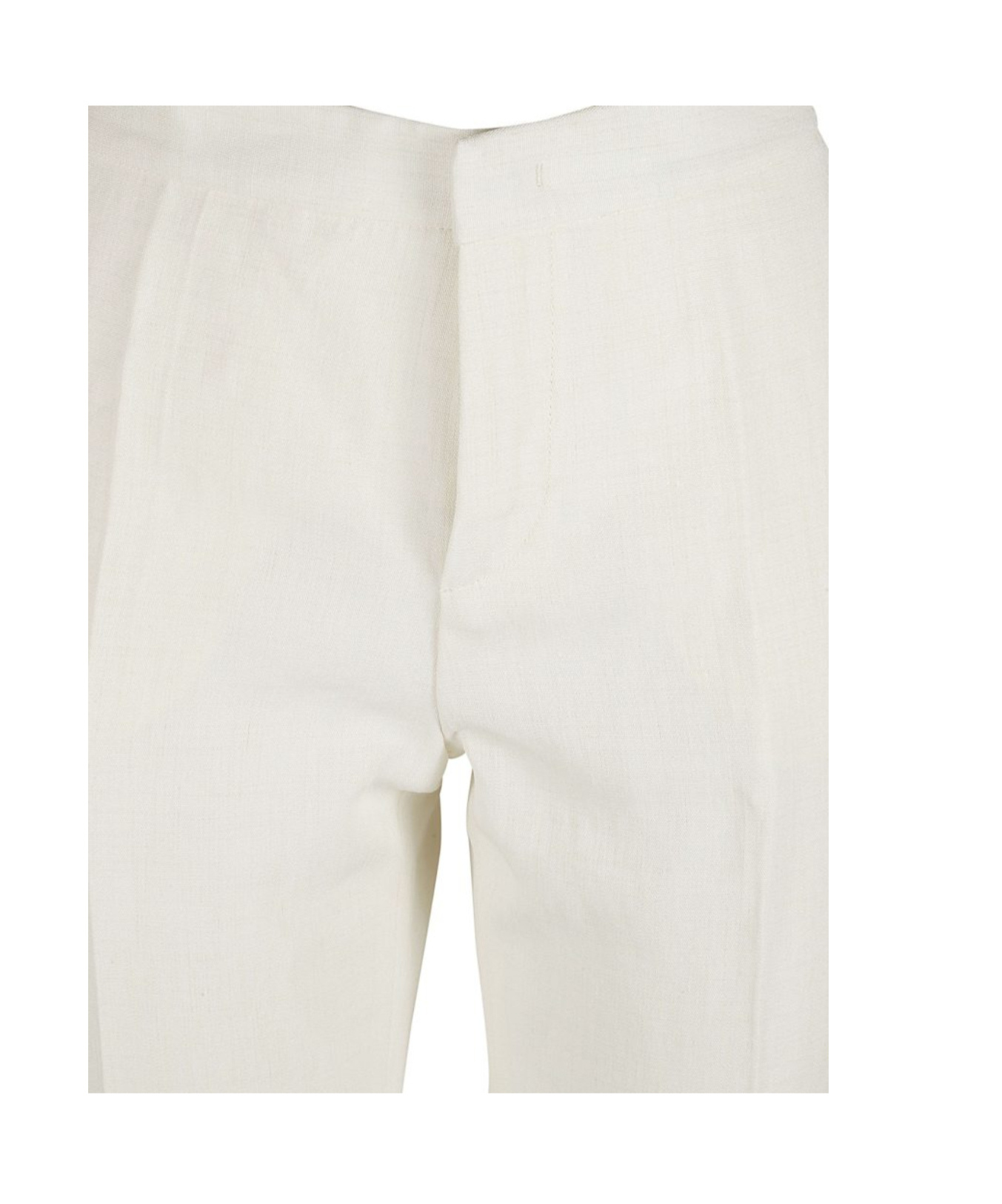 Fabiana Filippi Tailored White Trousers With Streamlined Design In White