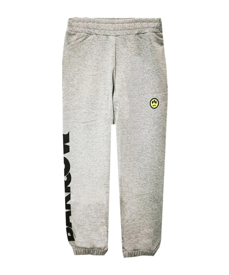 Barrow Smiley Face Sweatpants In White