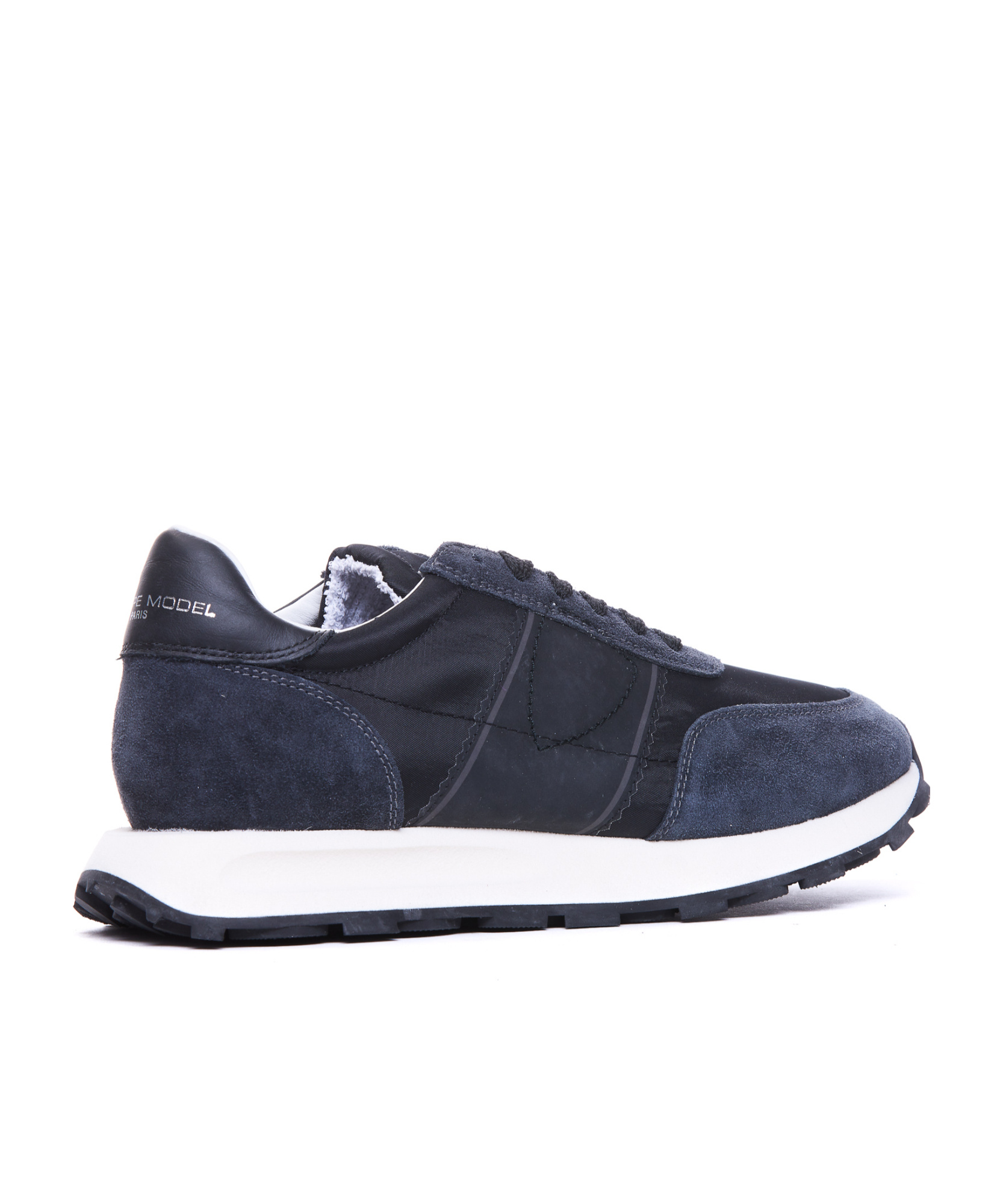 Philippe Model Tour Low Sneakers In Black Suede And Fabric In Black