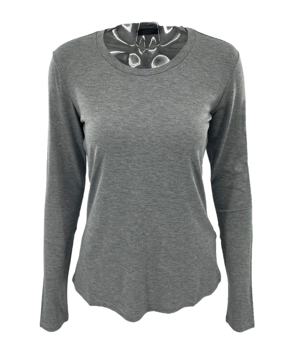 Weekend Max Mara Long-sleeved T-shirt In Gray