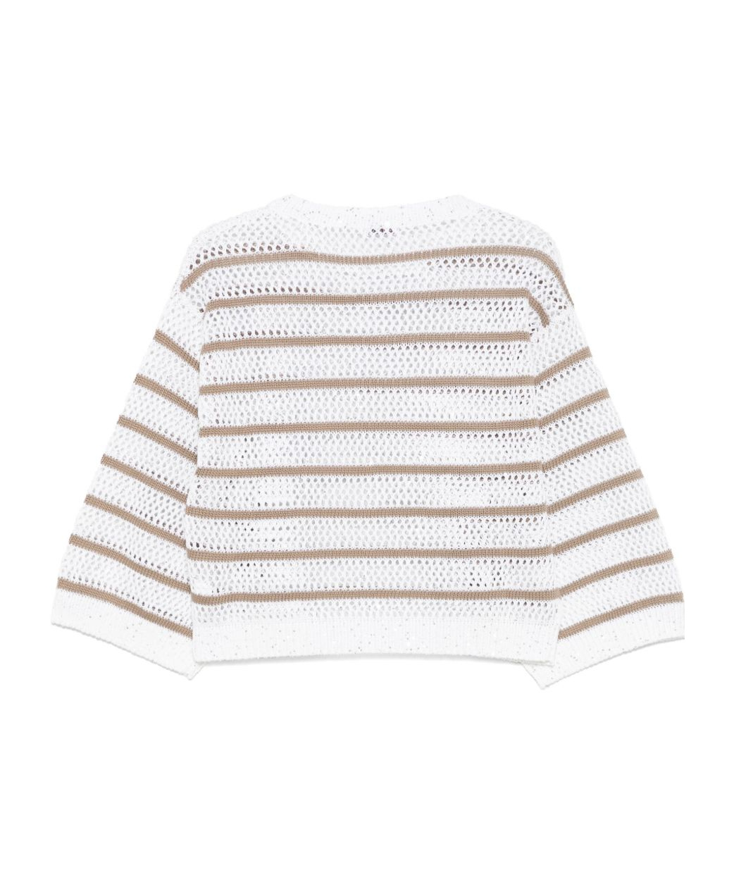 Brunello Cucinelli Long-sleeved Sweater In White