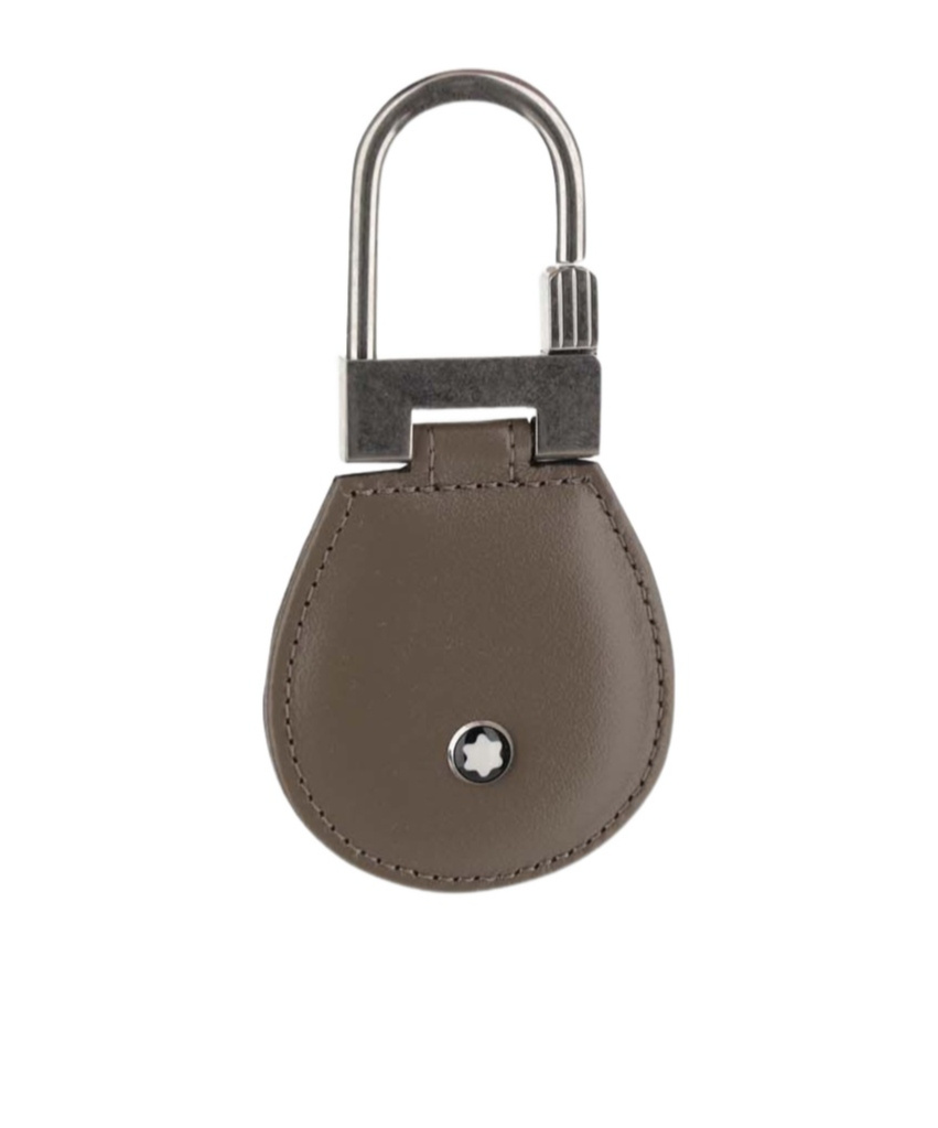 Montblanc Logo Plaque Kye Fob In Brown