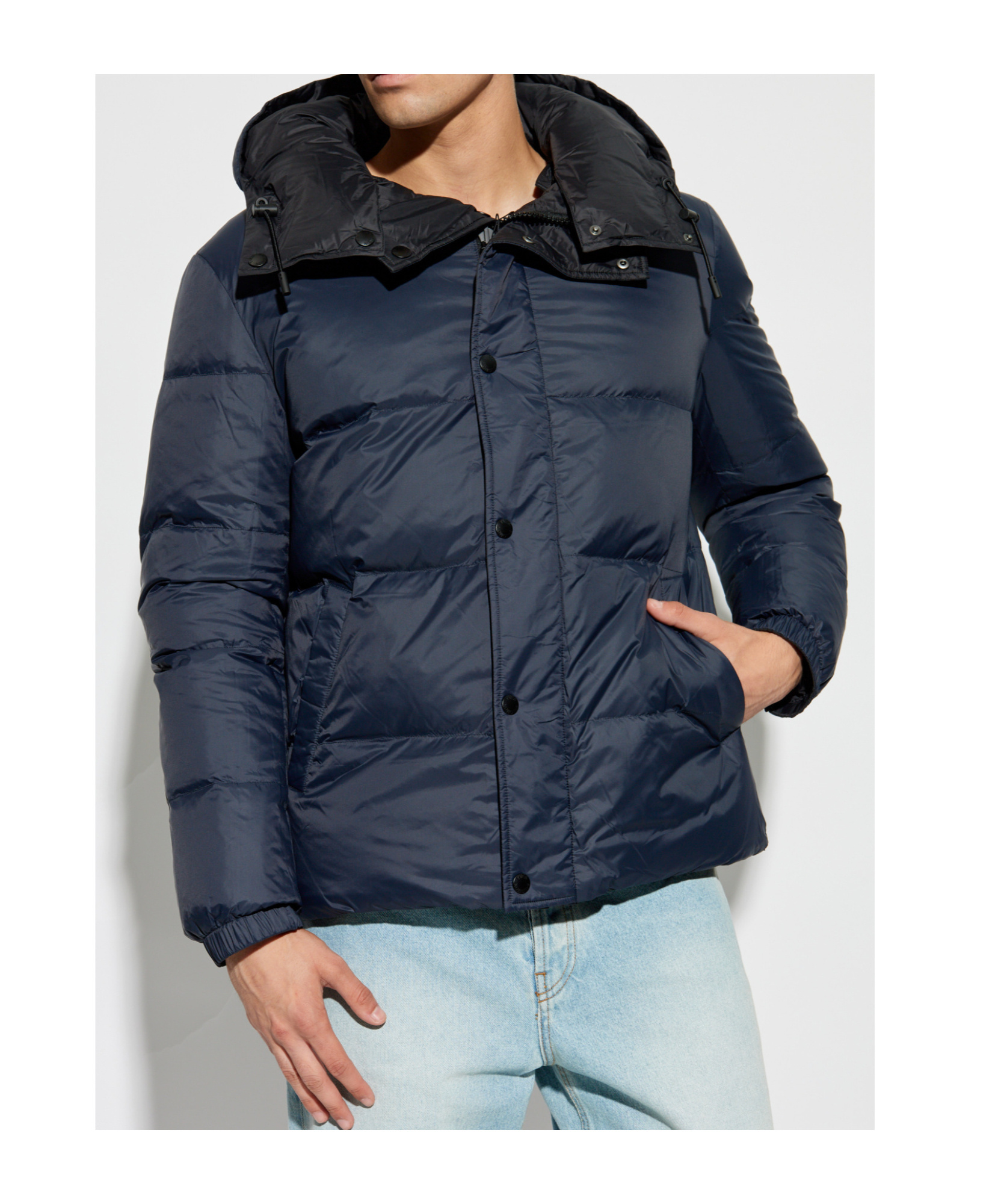 Shop Yves Salomon Hooded Padded Jacket In Black