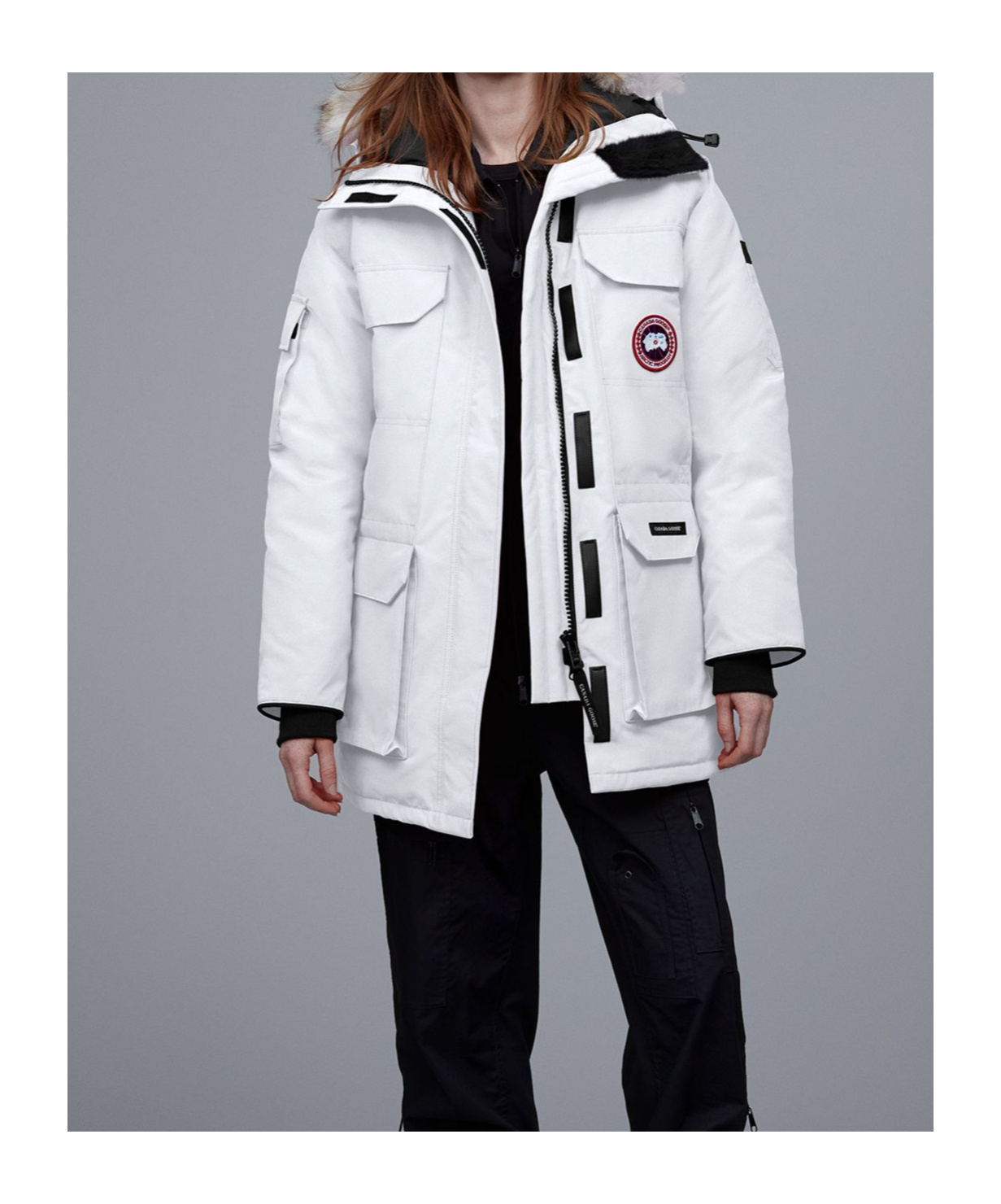 Canada Goose Expedition Parker Down Jacket In White