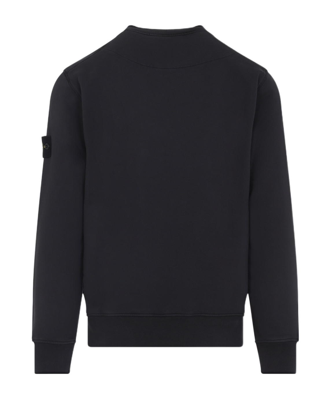 Stone Island Ribbed Crewneck Sweater With Long Sleeves In Black