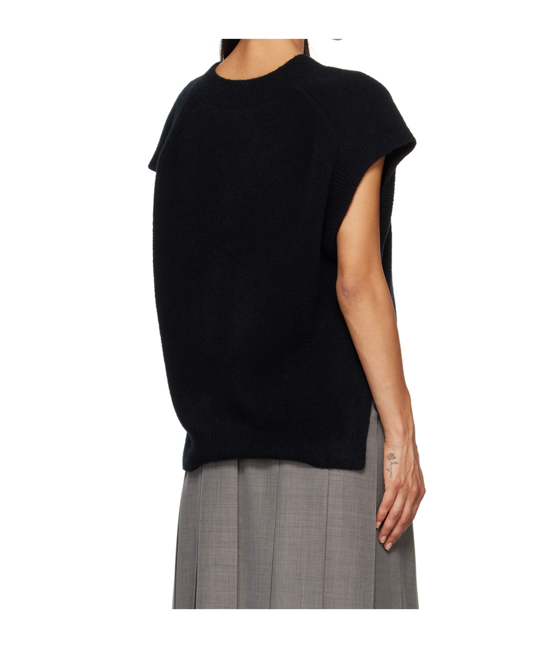 Studio Nicholson V-neck Sweater In Black