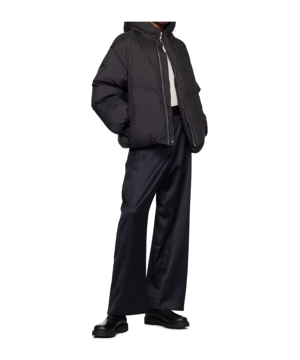 STUDIO NICHOLSON HOODED PUFFER JACKET