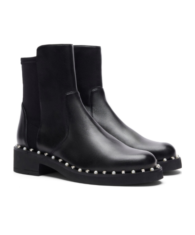 STUART WEITZMAN ROUND SHORT BOOTS