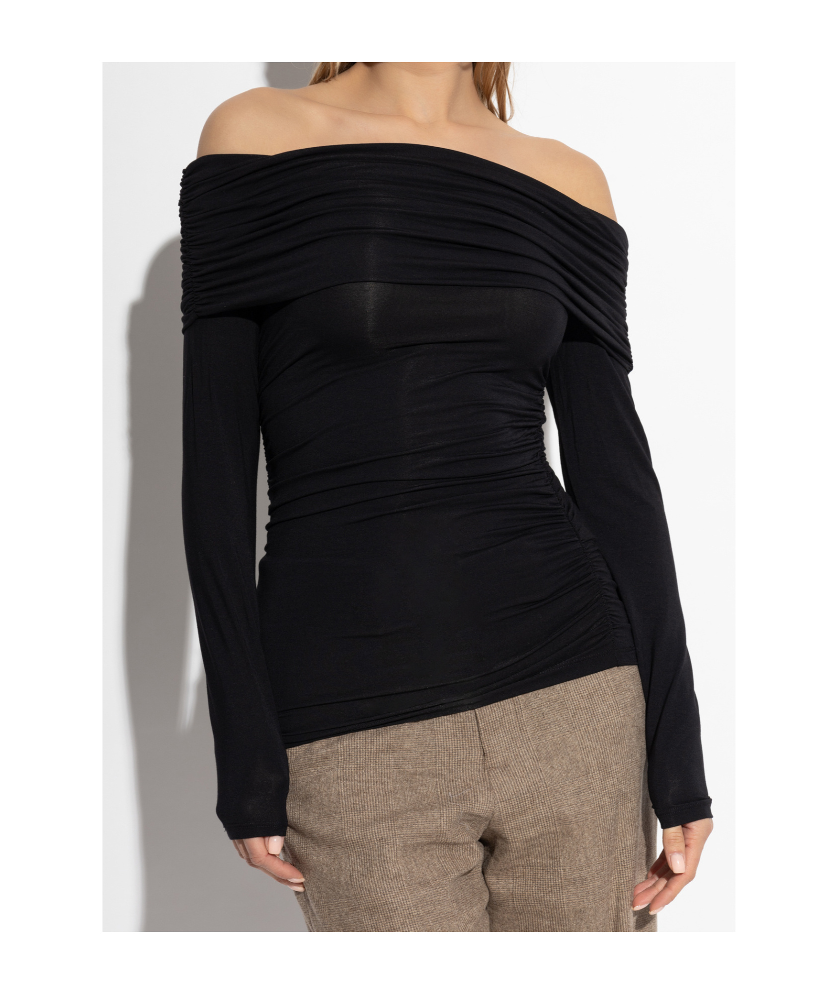 Rag & Bone Strapless Top In Black