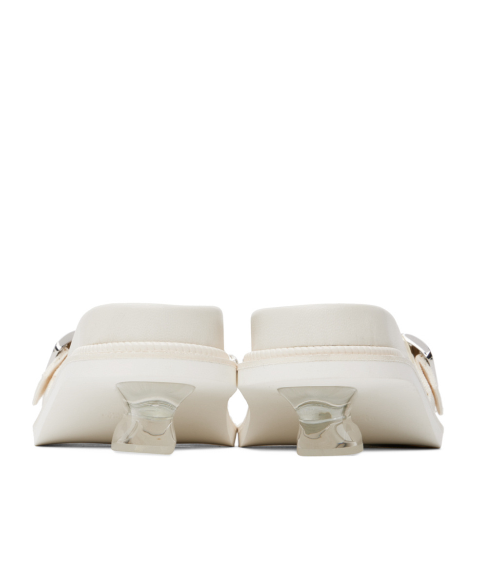 Simone Rocha Crystal Decorative Slippers In White