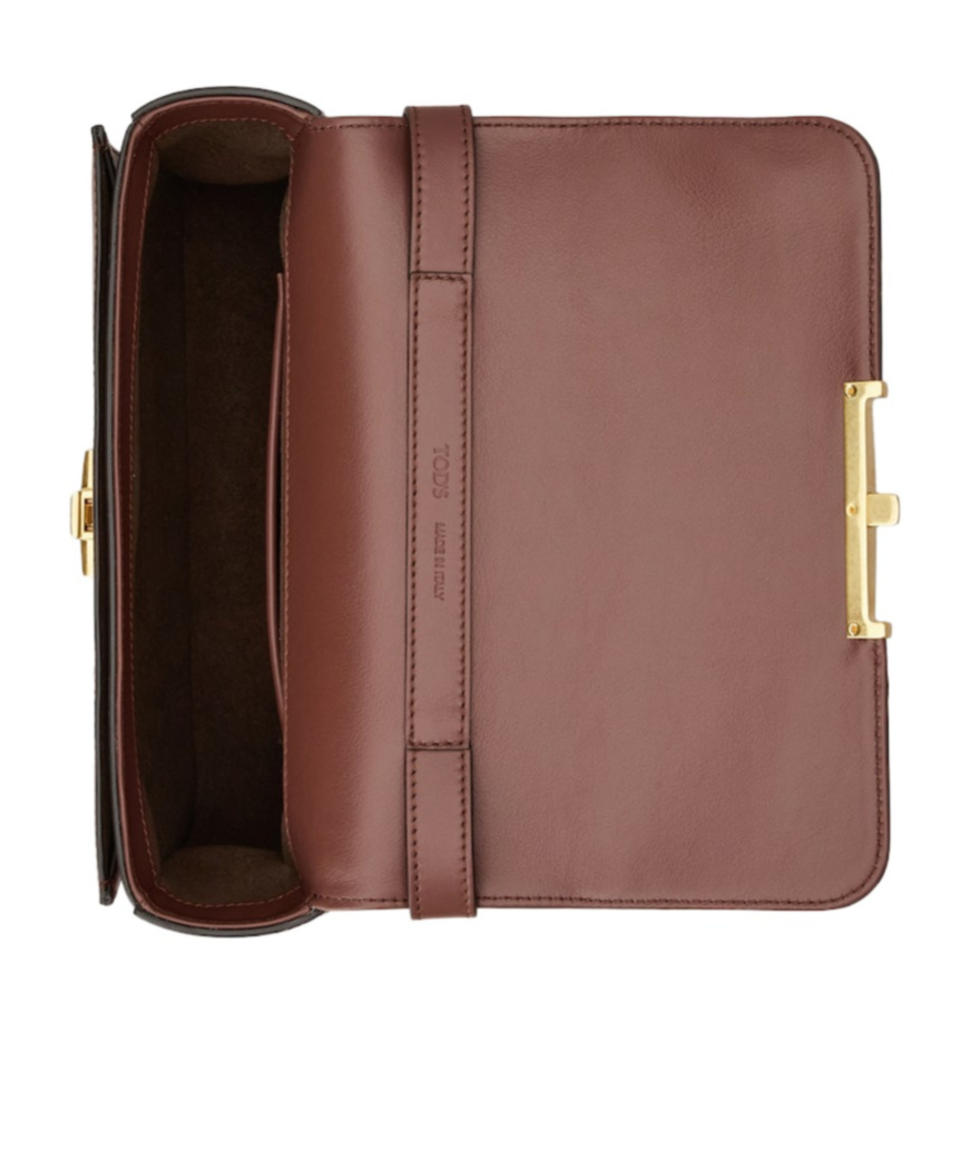 Tod's T Timeless Mini Shoulder Bag In Red