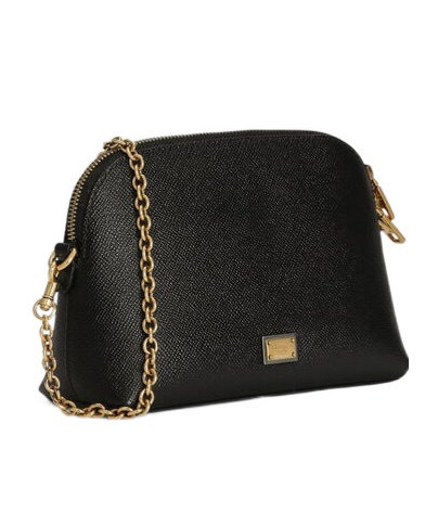 Dolce & Gabbana Leather Mini Bag In Black