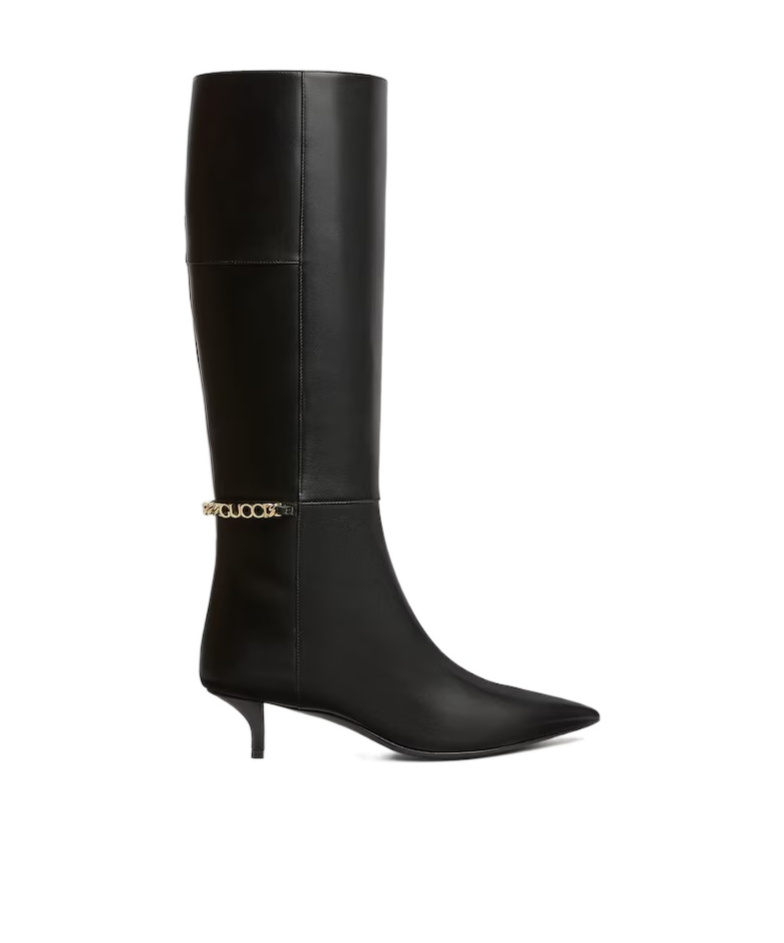 Gucci Signoria Leather Knee-high Boots