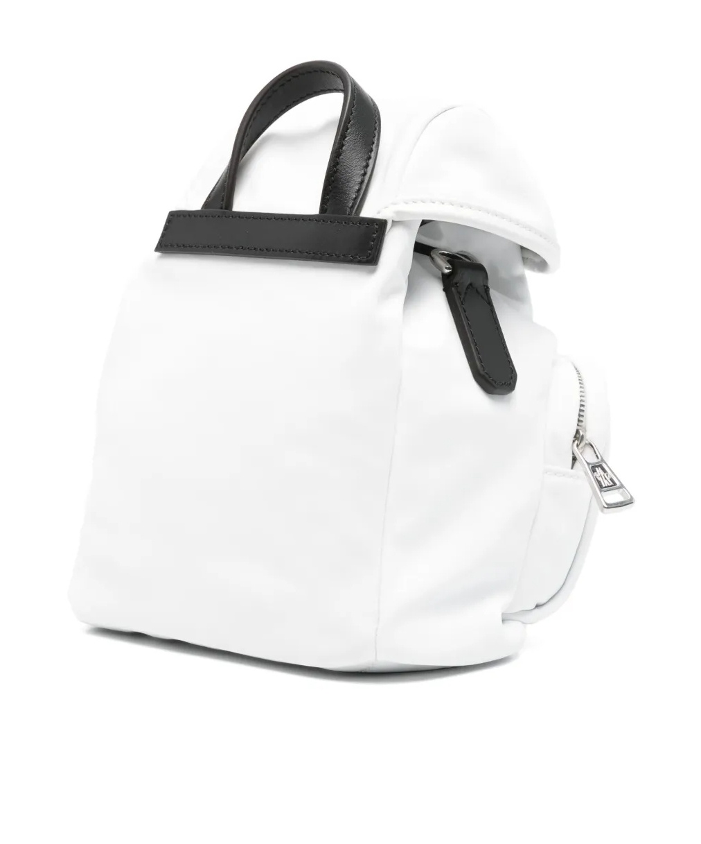 Shop Moncler Mini Trick Water-repellent Crossbody Bag In White