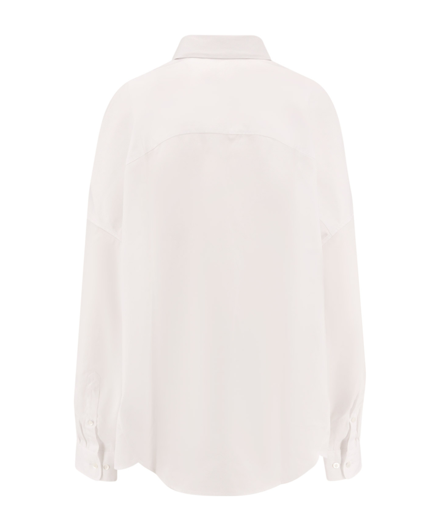Shop Dries Van Noten Casia Button-up Long-sleeved Shirt In White
