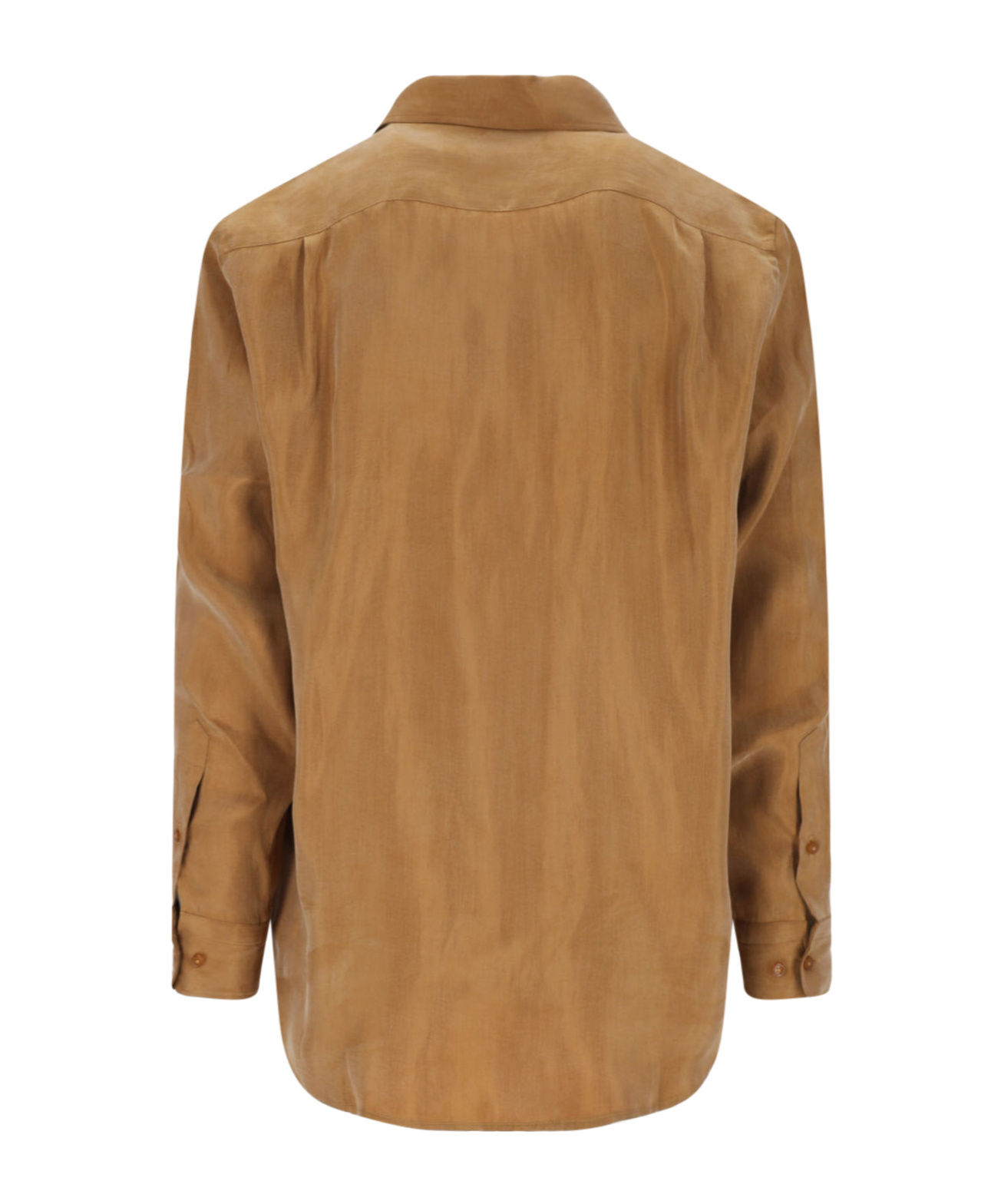 Vivienne Westwood Collared Shirt With Long Sleeves And Chest Pocket In Brown