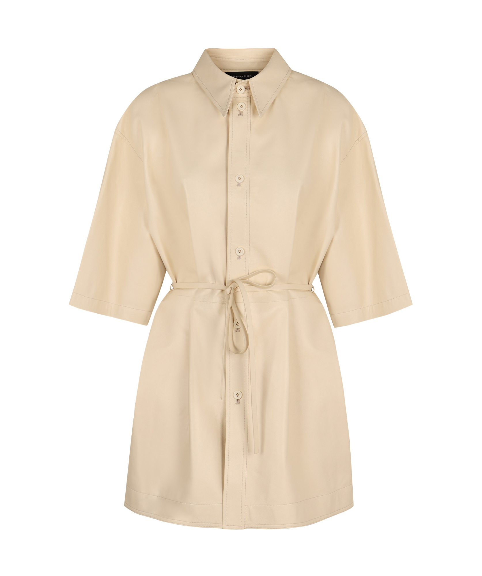 Fabiana Filippi Women's Leather Shirt In Nude