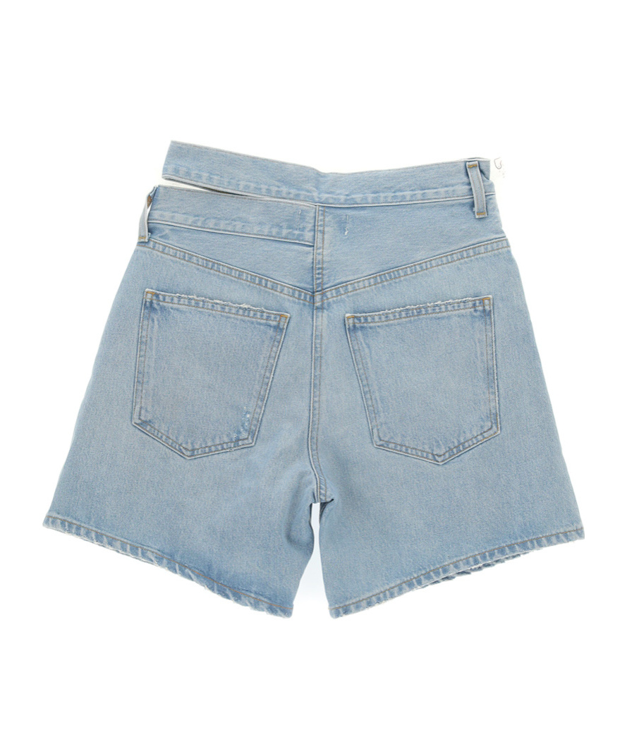 Agolde Ellis Low-rise Denim Bermuda Shorts