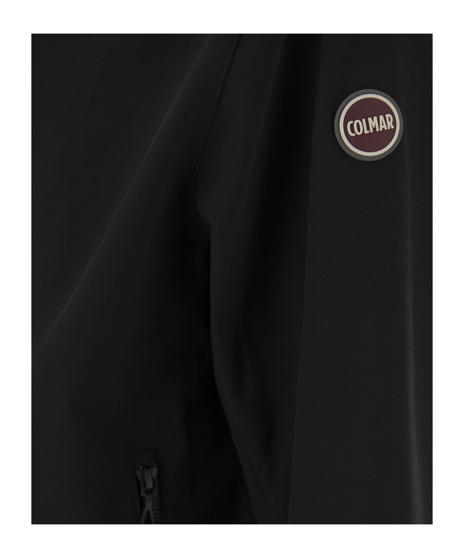 Colmar Logo Patch Hooded Zipped Jacket In Black