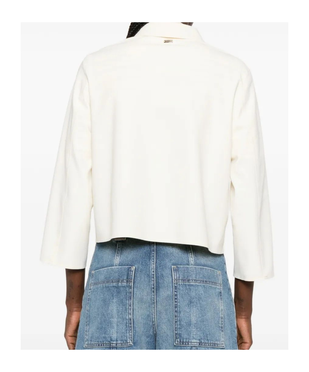 Herno Buttoned Pocket Jacket In White