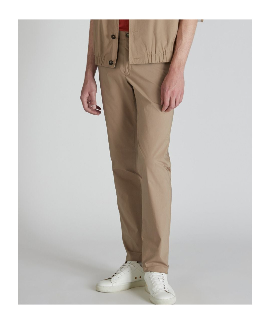 Incotex Belt Loop Track Pants In Nude