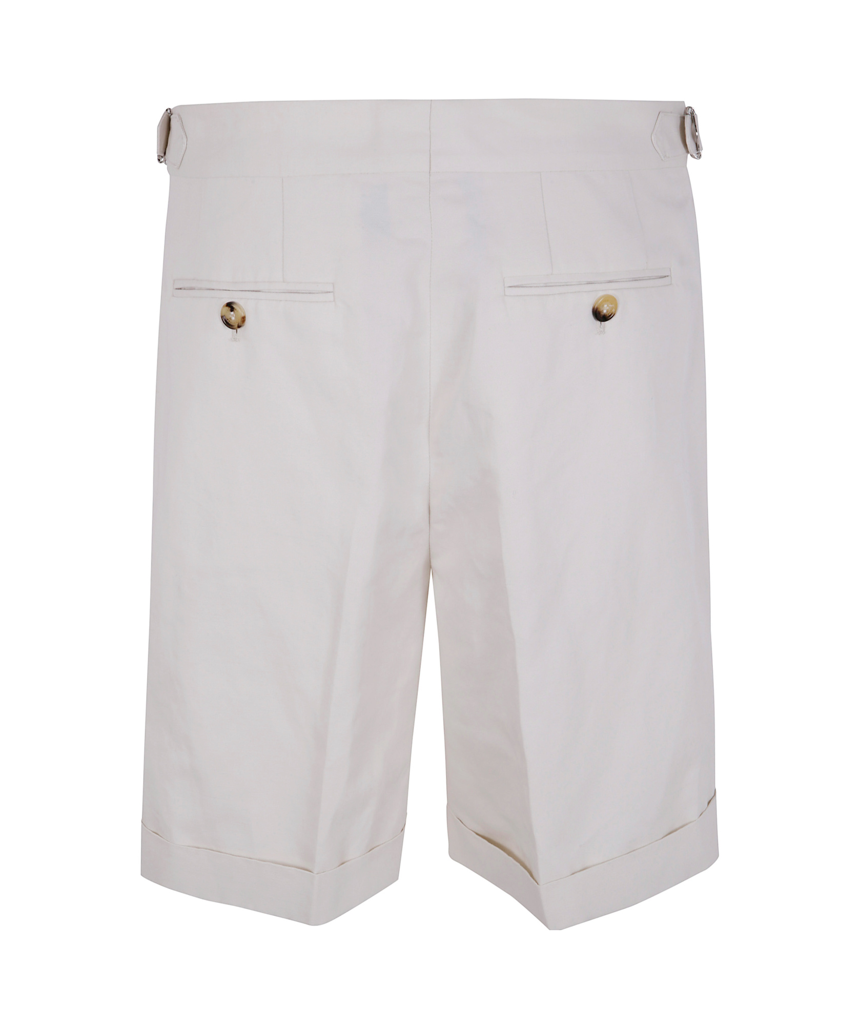 Brunello Cucinelli Pressed-crease Bermuda Shorts In White