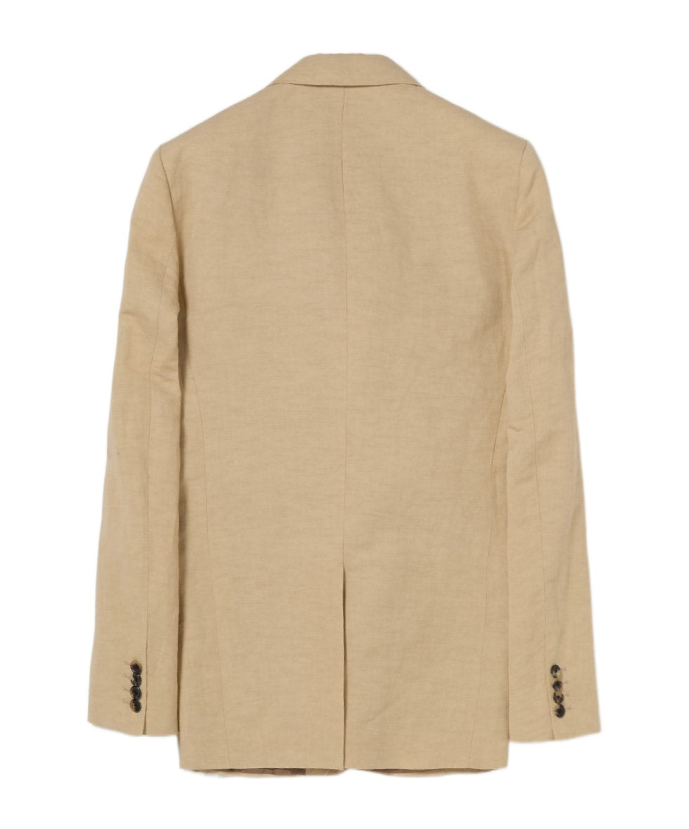 Dries Van Noten Long-sleeved Suit Coat In Nude