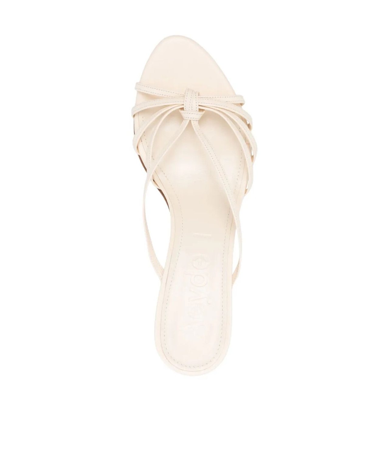 Aeyde 50mm Leather Sandals In White