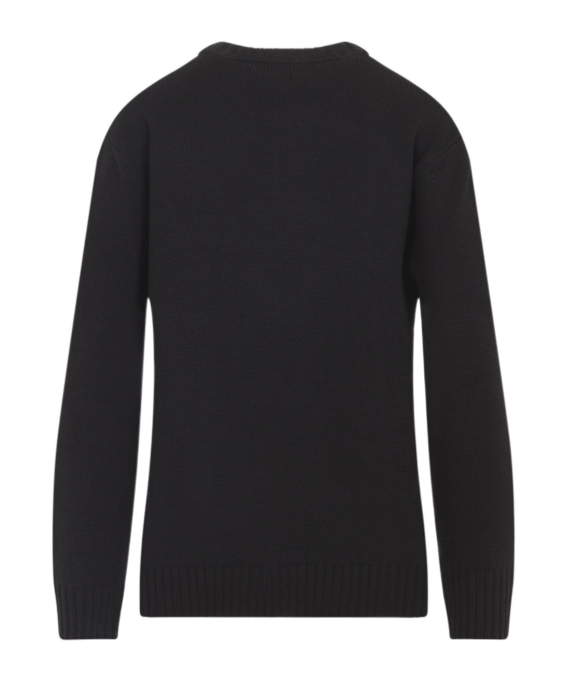 Ralph Lauren Crew Neck Embroidered Knitwear In Black