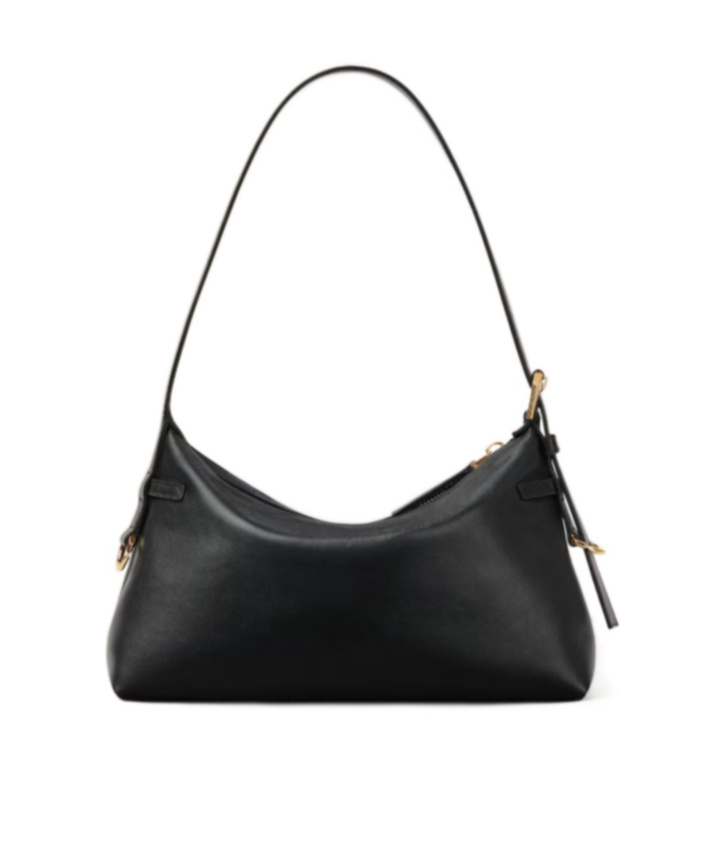 Givenchy Mini Voyou Bag In Shiny Leather In Black