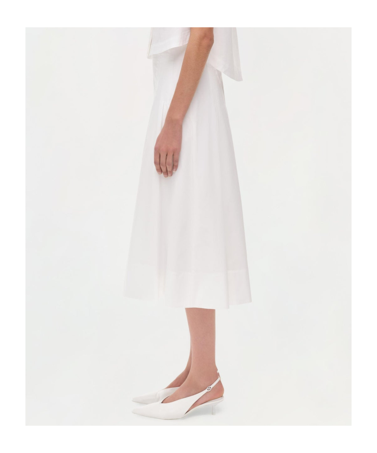 JONATHAN SIMKHAI SAMANTHA COTTON MIDI SKIRT