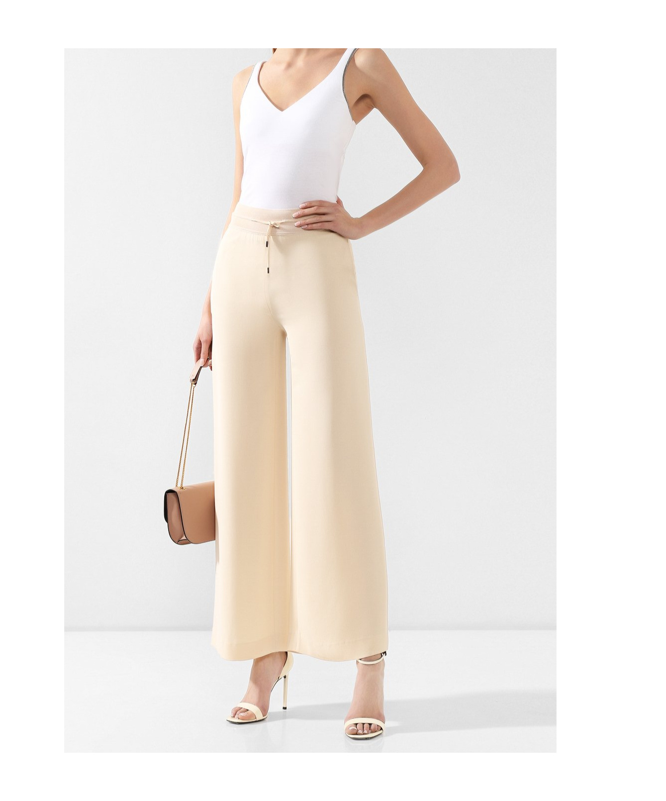 Brunello Cucinelli V-neck Tank Top In White
