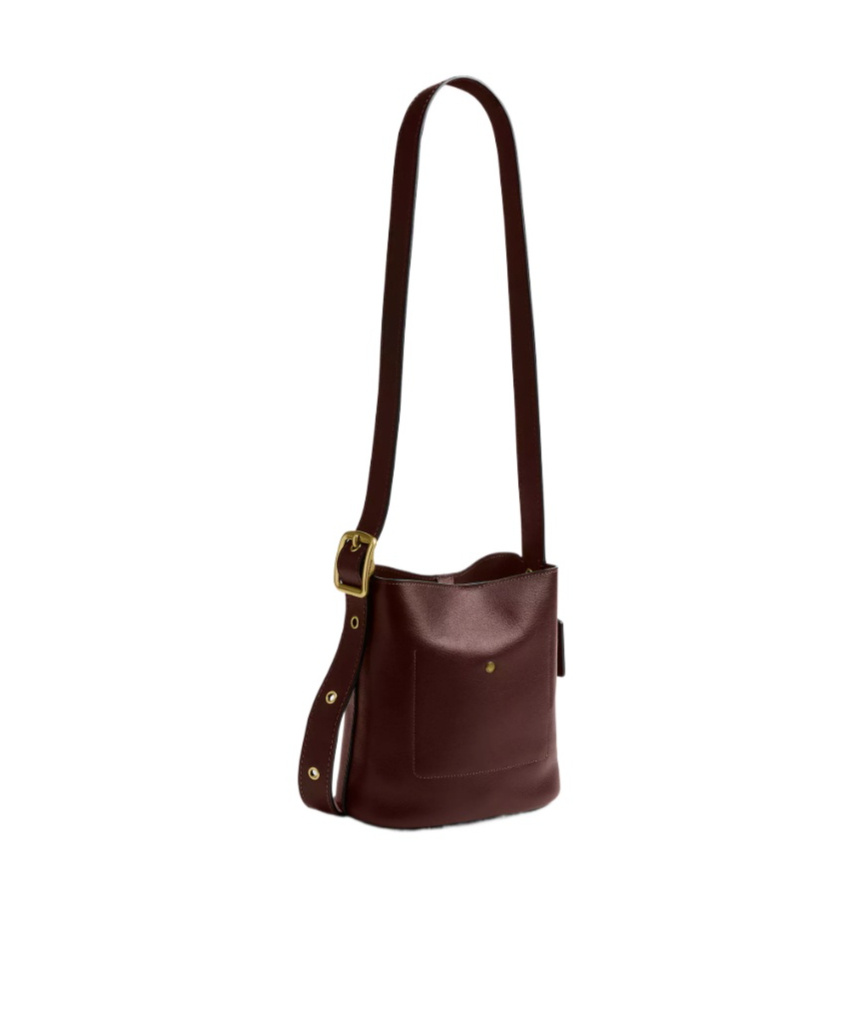 Coach Bleecker Bucket Bag 21 In Burgundy