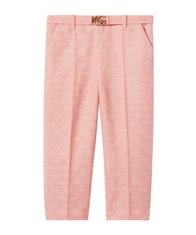 Gucci Gg Belt Loop Pants In Pink