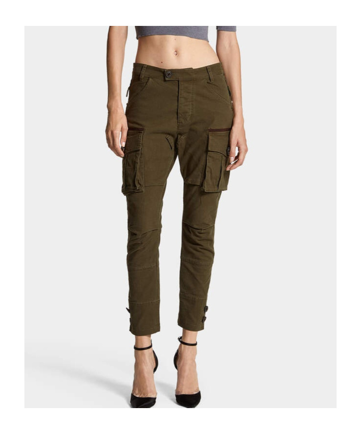 Dsquared2 Belt-loop Casual Pants In Green